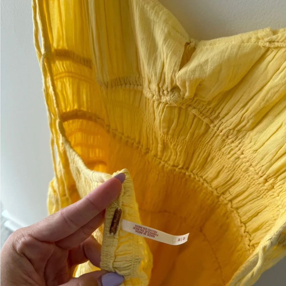 FREE PEOPLE Feeling Bonita Midi Dress in Pineapple Slice M - Picture 7 of 10